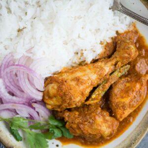 Rice and Kienyeji chickens