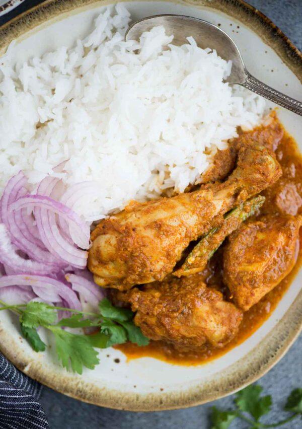 Rice and Kienyeji chickens