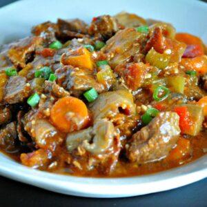 Ugali and beef Stew