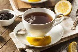 Herbal tea served with honey